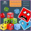Wooden Expression Puzzle Cube: Parent-Child Interactive Early Education Toy