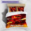 3pcs Custom Name Cartoon Lego Ninjago Bedding Set Duvet Cover Closure Includes 1 Duvet Cover & 2 Pillowcases for All Seasons Bedroom Decor