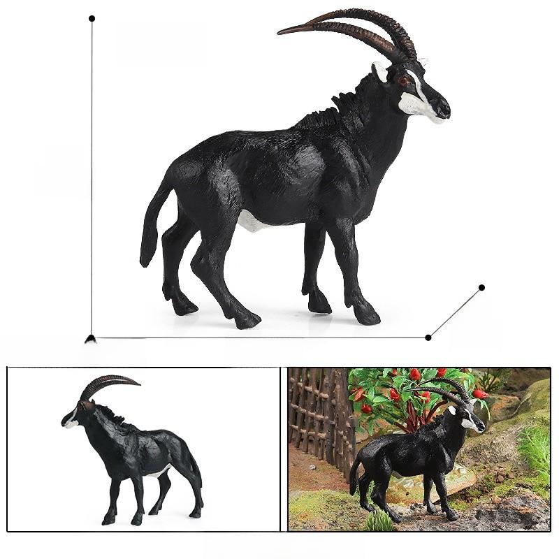 Wild Tibetan Antelope Solid Plastic Model Set For Kids Educational Play And Collecting