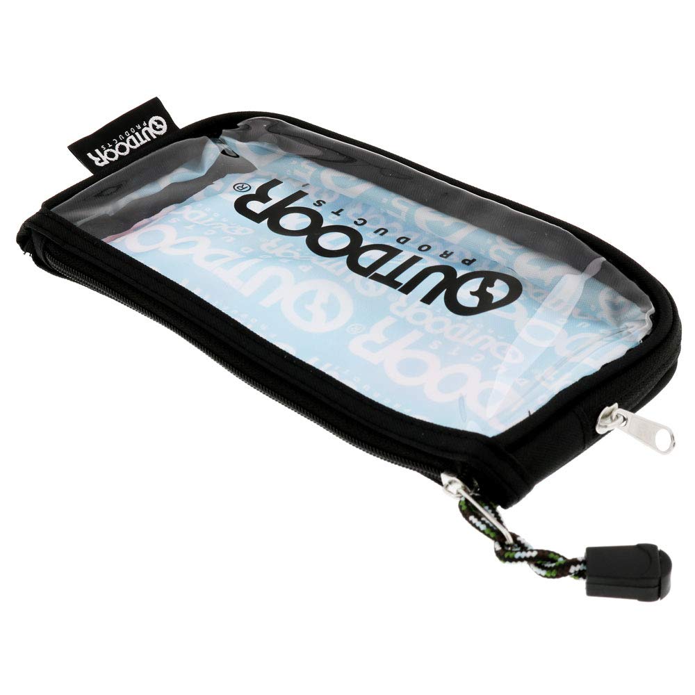 Sunstar Stationery Outdoor Clear Flat Pencil Case with Watercolor S1422308 Logo,