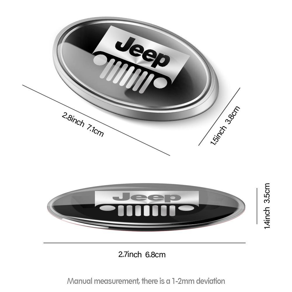 3D Car Badge Body Rear Trunk Decoration Stickers Car Styling Accessories For Jeep Compass Renegade Wrangler jk Grand Cherokee AKO1