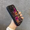 Flower Leopard Print Silicone Phone Case For iPhone 11 12 13 14 15 16 Pro Max 16E XS X XR 7 8 Plus SE 2020 Shockproof Soft Cover
