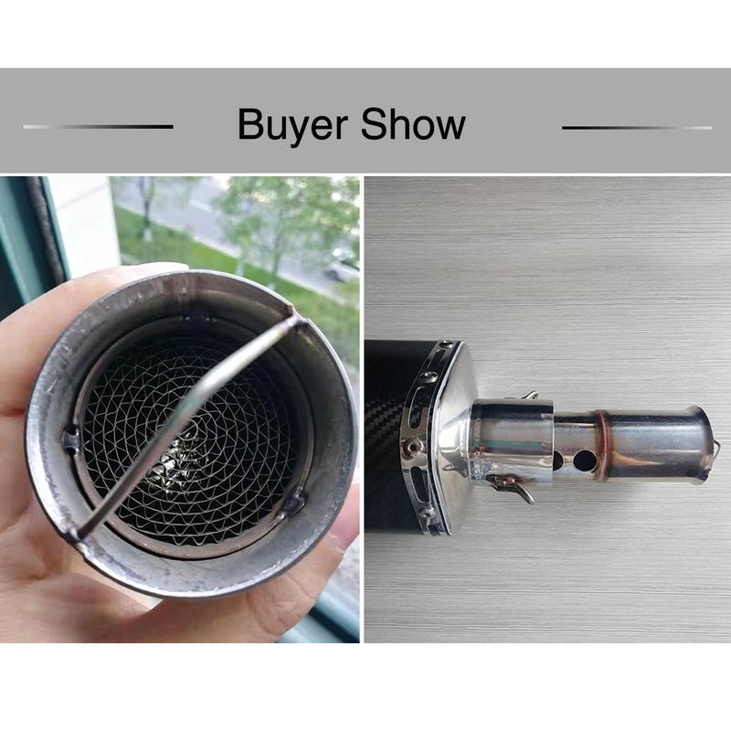 Sclmotos- 51mm/60mm Stainless Steel Motorcycle Exhaust Catalyst DB Killer Muffler Silencer Noise Sound For Yamaha for Honda CBR