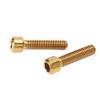 2pcs Bike Stem Screw M6 25mm Extended Titanium Alloy Bike Seatpost Screw for Mountain Road Bike Gold