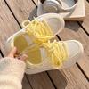 Fashion 2025 New Summer White Casual Shoes Elevator Sneakers Hollow Out Flats Breathable Mesh Platform Sneakers Women Chunky Sole