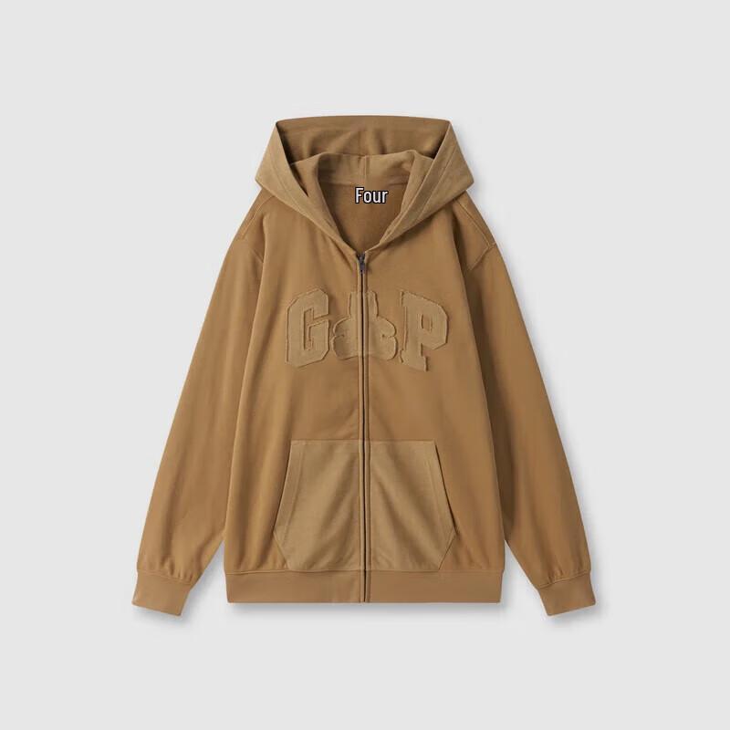 Gap Unisex Bear Logo Full-Zip Hoodie