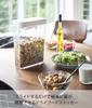 Yamazaki Dry Food Storage X X Tower Sliding Cereal Storage 4952 Container, White, Approx. W18.7 D8.5 H24.5cm, Style, Closure, Container,