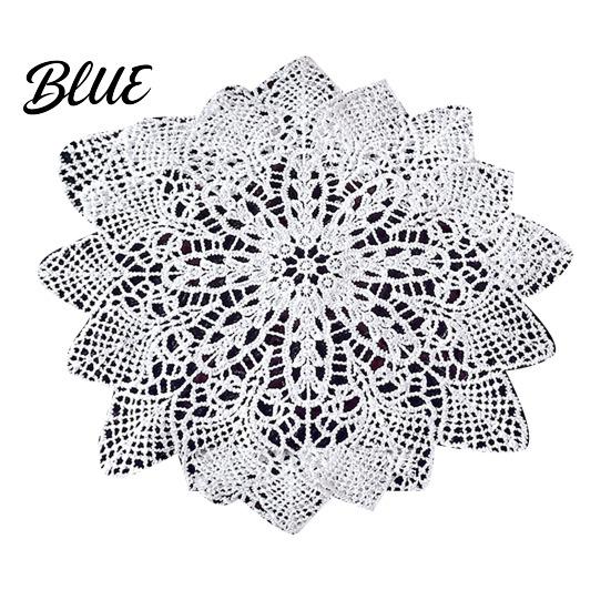 White Lace Coaster Heat Insulation Drink Decorative Floral Retro Vintage Round Table Coasters Mat Protects
