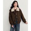 Shangjing Women's Wool-Blend Vintage Quilted Jacket