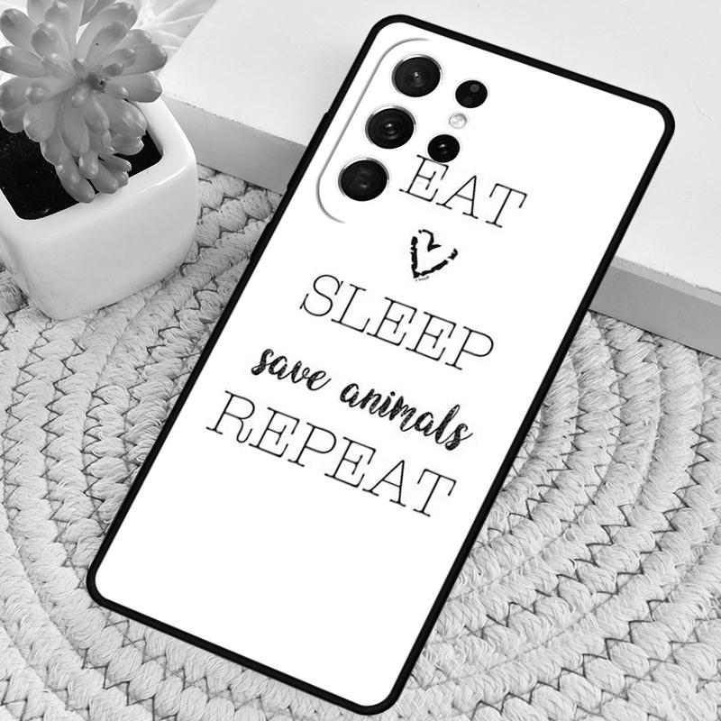 Love Animal Vegan Quotes Silicone Phone Case For Samsung Galaxy note 10 pro S26 S25 S24 S23 S22 S21 Plus S25Ultra Capa Cover