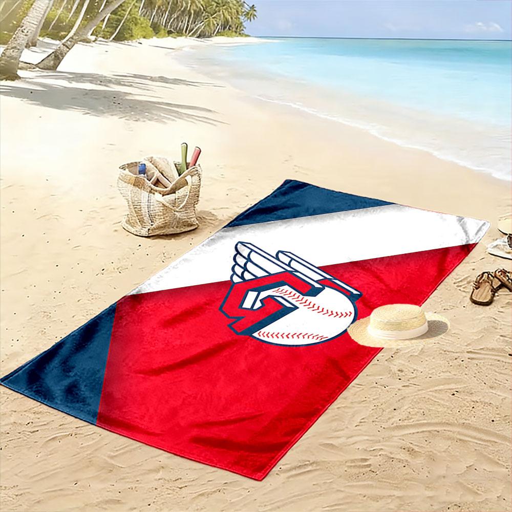 Baseball Winged "G" Logo Design Patterned beach towel quick dry perfect for travel outdoor sports jogging the beach and swimming
