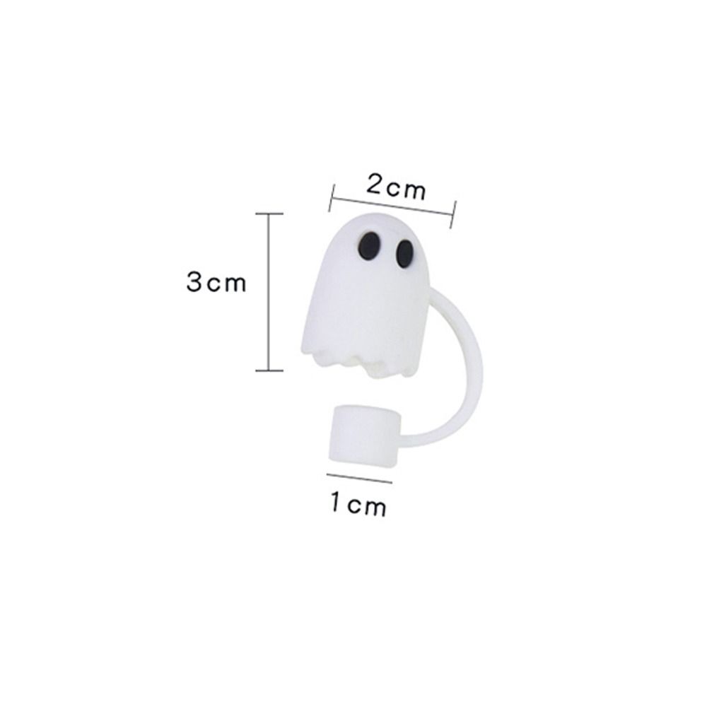 

8mm Drinking Straw Covers Cute Drinking Dust Plugs Halloween Cat Straw Cover Halloween Gifts Style 2