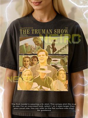 Das Truman Show Bootleg Shirt, Vintage Sci-Fi Drama Klassischer Film Tee, 90er Retro Throwback T-Shirt, Das Truman Show Sweatshirt