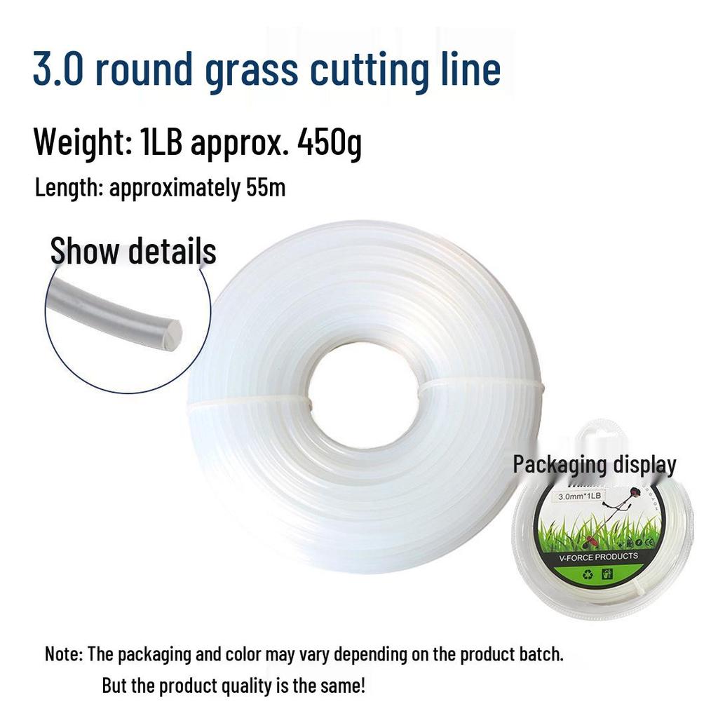 Universal Lawn Mower Accessories: Serrated Nylon Grass Trimming Line with Steel Wire Strip, Wear-Resistant Mower Cutting Head Trimmer