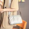Genuine Leather Pleated Casual Bag for Women Crossbody Cloud Purse Soft Cow Leather Lady Shoulder Bag Small Hobo Handbags