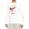 Nike T Shirts Men's White Crew Neck Moderate Straight Fit DR8075-100