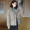 Daunenjacke Damen Kurz Winter Damen Entendaunen Modejacke Plus Stehkragen