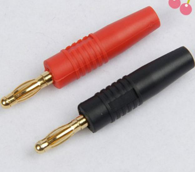 Gold-Plated Copper 4mm Banana Plug Speaker Connector