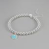 Women's Love Heart Bracelet - Elegant, Versatile Beaded Chain for Daily Fashion.