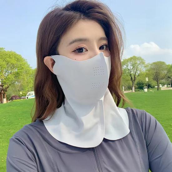 Sunscreen Mask Breathable Sun with Elastic Straps Protection Face Mask Full Face Neck