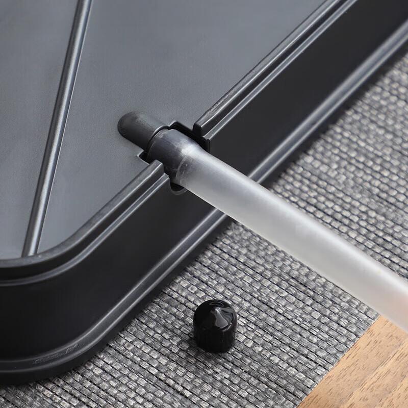 Qi Xuanyuan Rectangular Kung Fu Tea Tray with Drainage & Storage