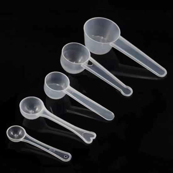 Precision Measuring Spoons Set Stackable Plastic Scoops for Coffee Pet Food Baking Spices Multi-Size Dry Ingredient Measuring Tools