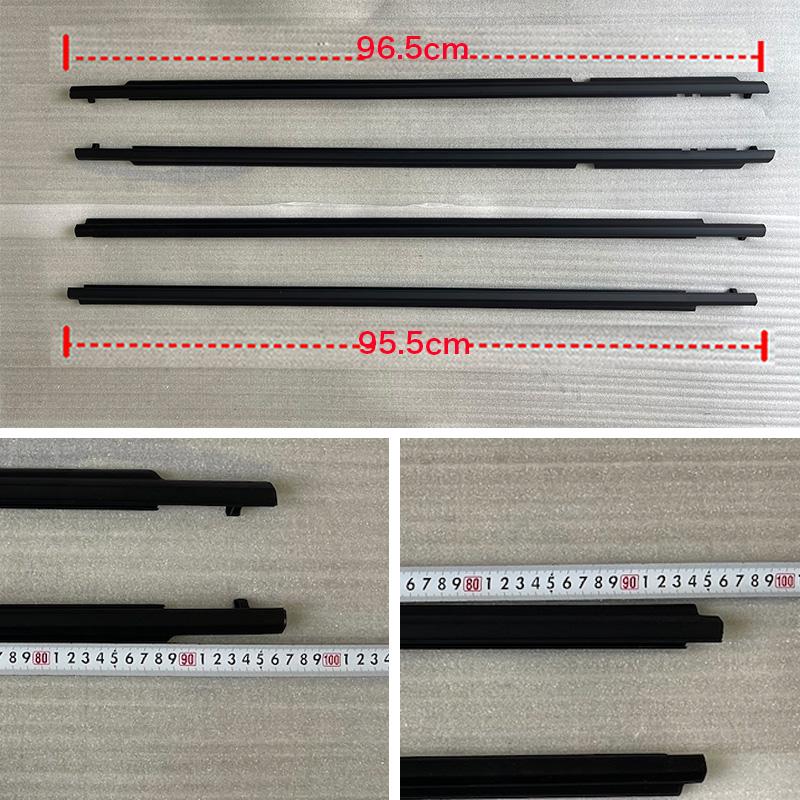 Chrome/Black 4Pcs Window Rubber Trim For Toyota Corolla 2008-2013 Weatherstrip Seal Strips Door Moulding Trim Glass 7573012300
