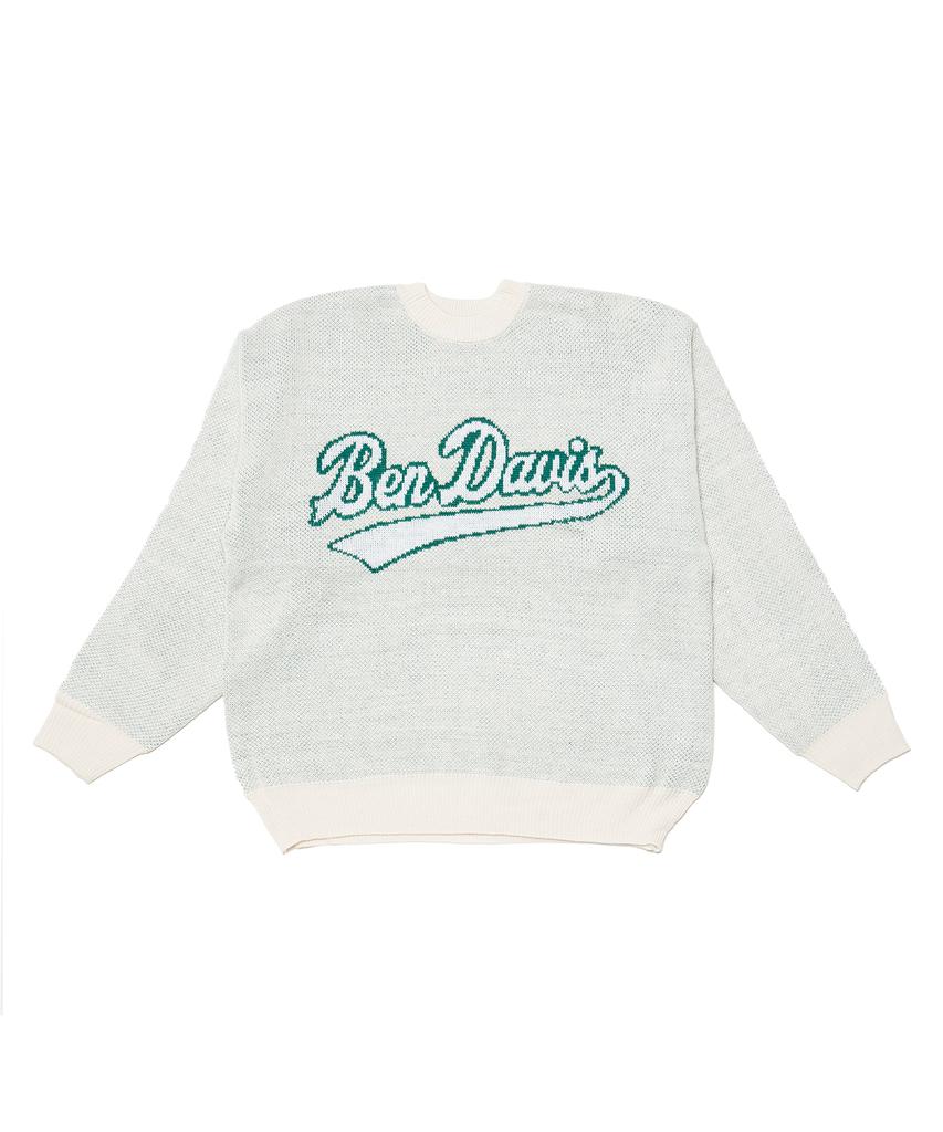 BEN DAVIS White Label Semi-Over Knit Ivory