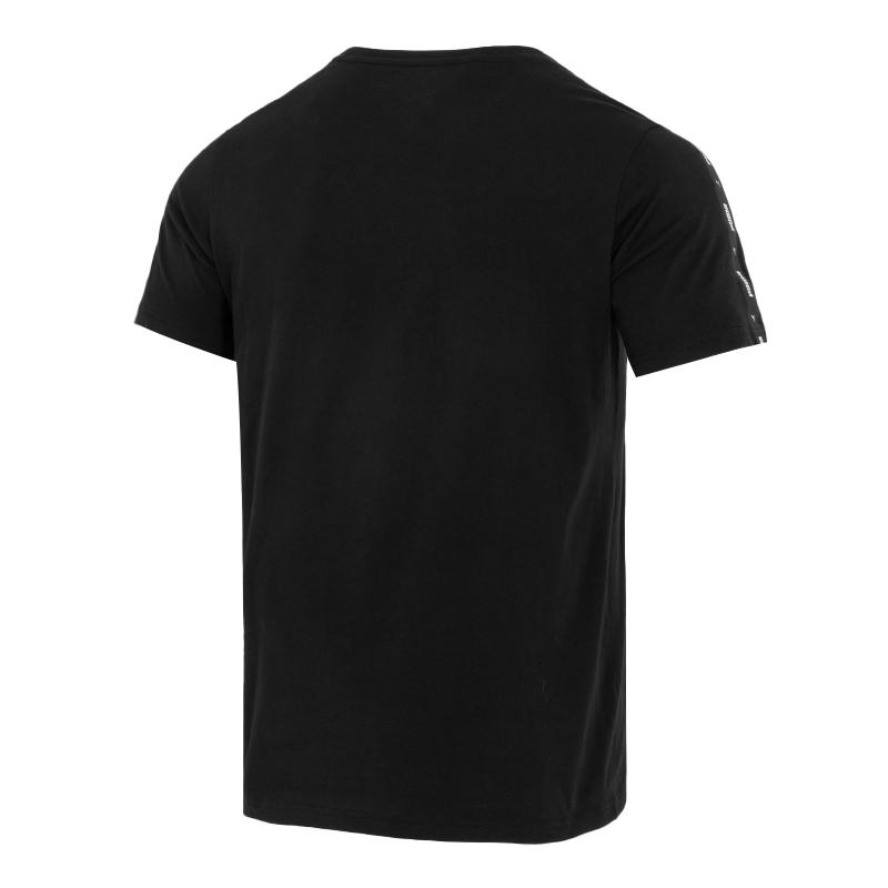 Puma Loose Fit Brand Logo Printed American Vintage Crew Neck Short Sleeve T-Shirt Men Tops Black 670931-01