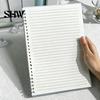 Study Supplies for Classroom A5 Spiral Notebook, Lined /Horizontal Grid/Blank Inner Page, Multifunctional Writing Pad Morandi Solid Color Cover