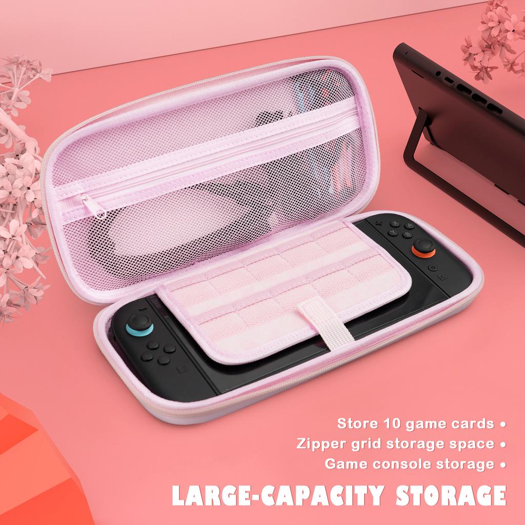 For Nintend Switch 2/LITE/OLED Portable Storage Bag EVA Shock Resistant Waterproof Protective Case Game Console Accessories