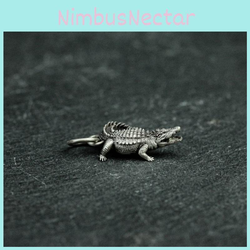 Retro Crocodile Style Animal Jewelry Pendant Alloy Chain Men Decoration Women