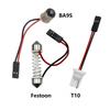 2 Pcs Panel 24 LED 12V T10, SV8.5, T4W CANBUS 1000lm Red Off-Road
