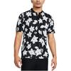 Under Armour Curry Bomber Slim Fit All Over Print Pullover Polo Shirt Men Polo Shirts Black 1383141-001