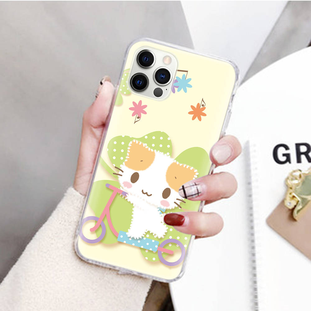 JZ25Cat Sanrio Transparent Case for Samsung A04 A14 A23 M33 M53 Realme 10 9 C35 C55 VIVO Y02 X80 Infinix Hot 30 Note 11 Tecno Spark 8P Pro