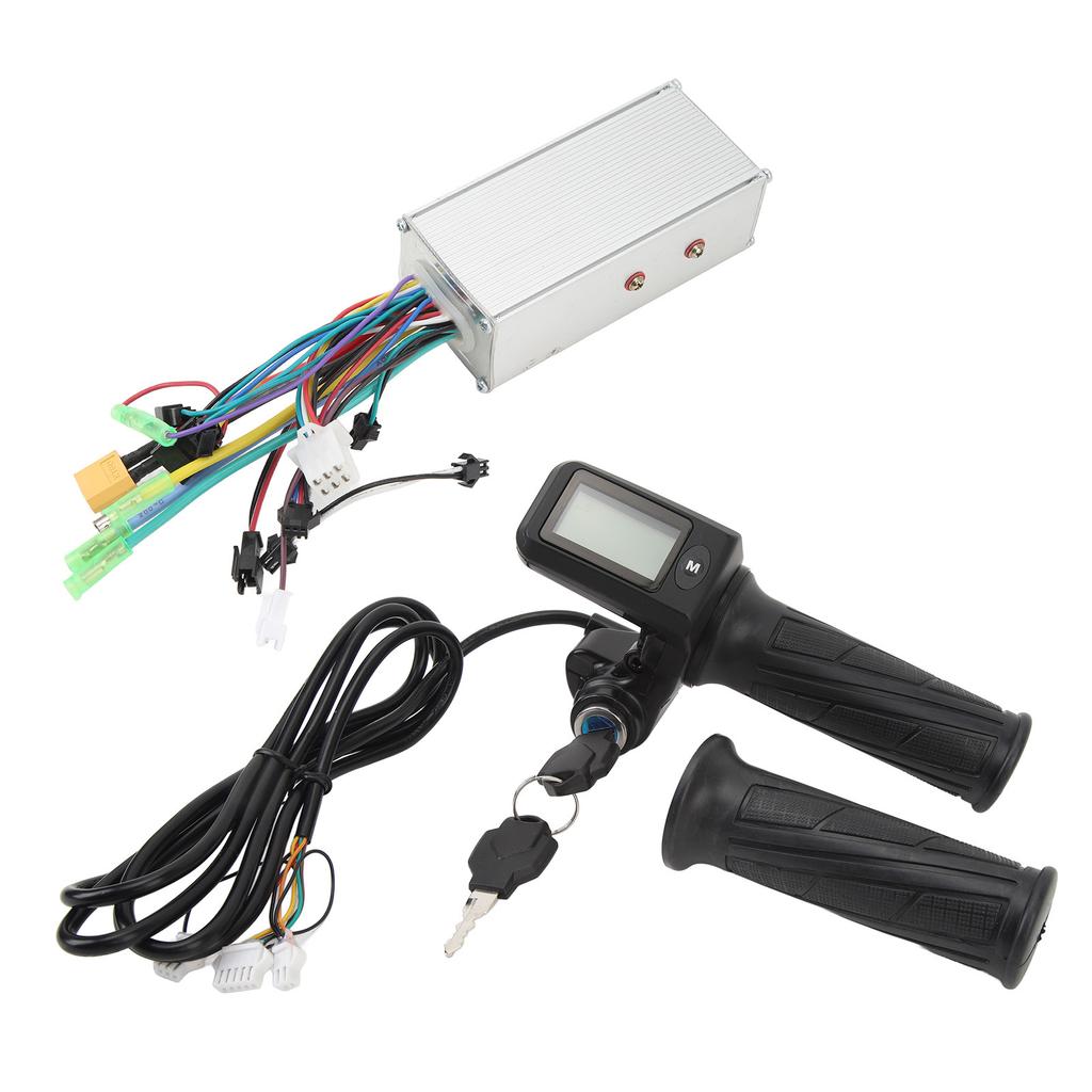 Electric Bike Controller Kit 36V 48V 1000W 38A 3 Modes Brushless Controller 805 Twist Throttle with Panel for Bike