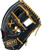 ZETT Pro Status SE Hardball Baseball Kenta Imamiya for Second and Night Black x Oak Size Made in BPROG765SQ Glove, Style, Shortstop, Right-Handed