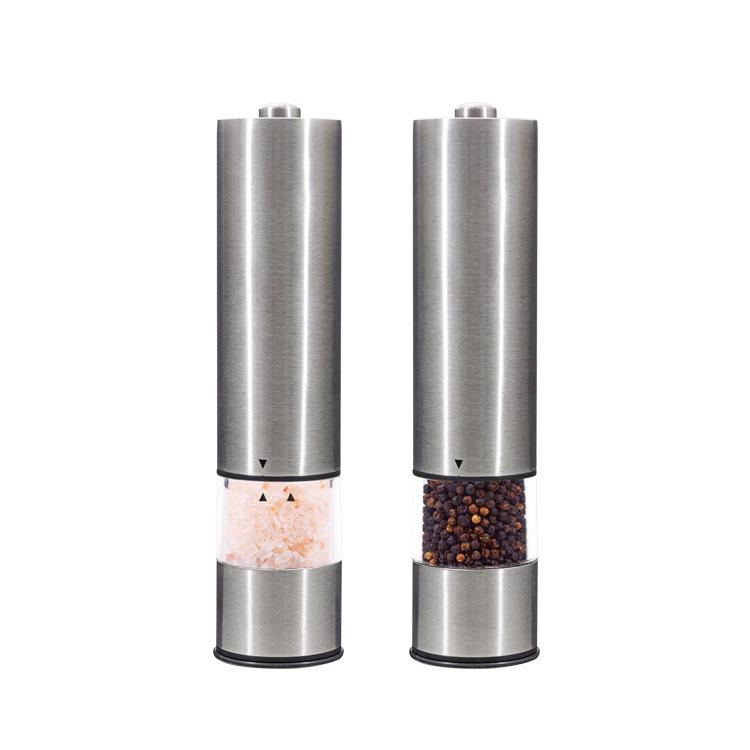Dual Stainless Steel Pepper and Salt Grinder, Ceramic Core