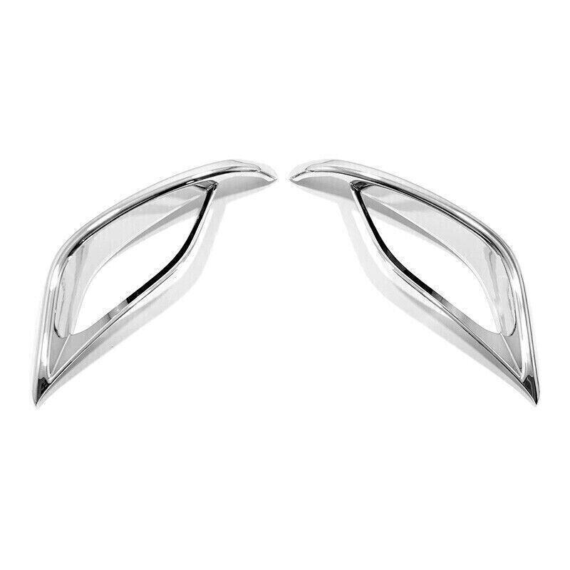 For Toyota Highlander 20- Chrome Style Rear Fog Light Lamp Frame Trim 2PCS