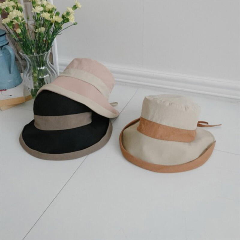 

Женская панама с разрезом, лентой и бантом, складная кепка C8259_Black