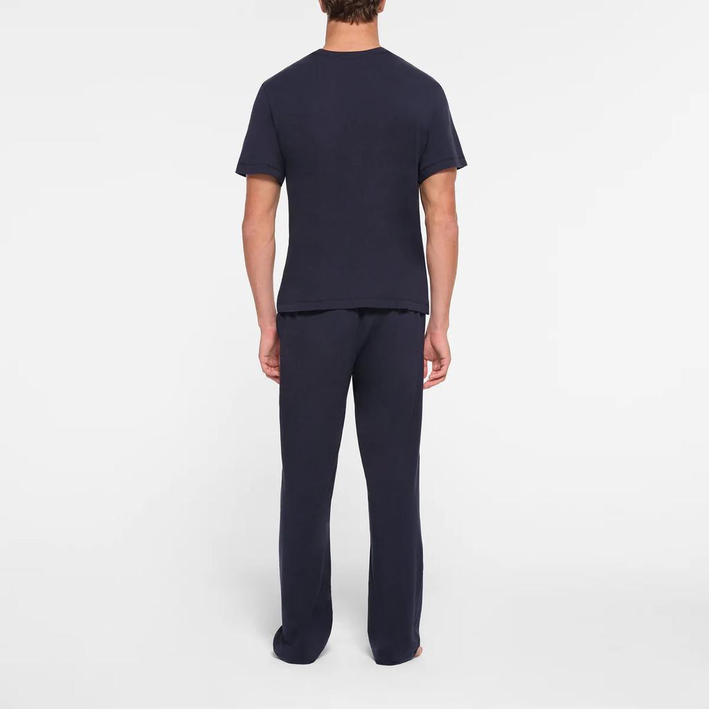 Skims Jersey Sleep T-Shirt Men Tops Midnight-Blue TP-TSH-5700M-MBU