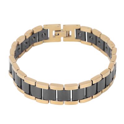 Magnetic Bracelet Fashionable Titanium Steel Black Magnet Therapy Bracelets Pain Relief
