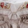 Non-Slip Jacquard Floral Lace Seat Cushion Flower Style  Chenille Chair Covers Dining Room Hotel Chair Back Cover Tablecloths