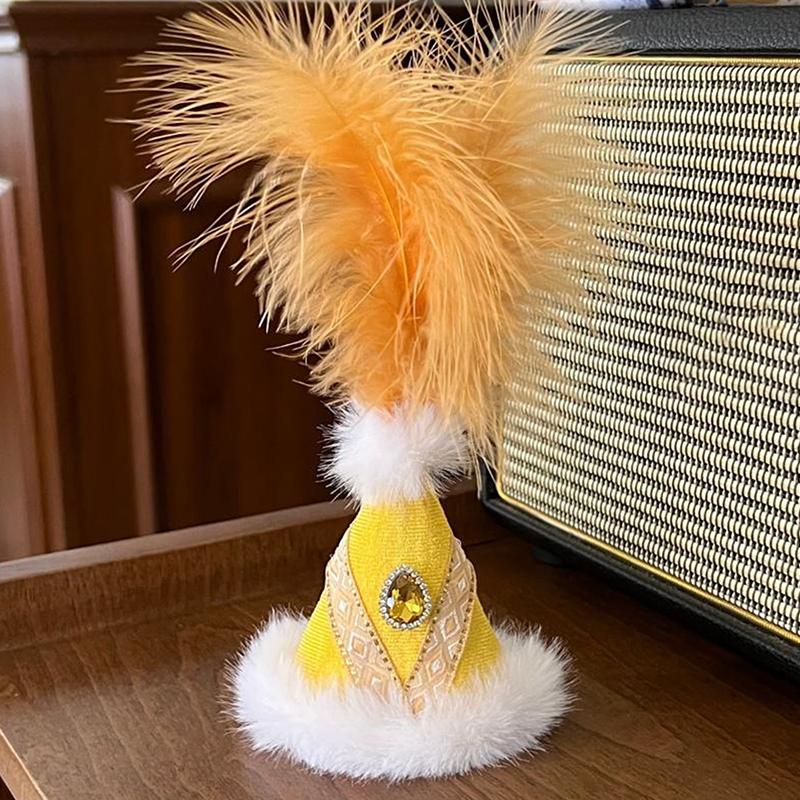 Ethnic Feather Little Lamb Hat Accessories For Kawaii Pp Cotton Baby Lamb Doll Tourist Souvenirs Creative Gift