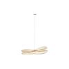 Bamboo Ceiling Light - DKD Home Decor - Brown - 100x100x25 Cm - Removable Light Source - Fragile - Voltage 220V