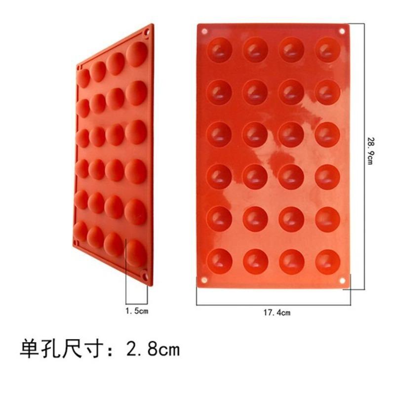 Formă rotundă pentru tort, sferă cu jumătate de bilă, silicon pentru ciocolată, formă pentru desert, decorare DIY pentru fursecuri, culoare aleatorie