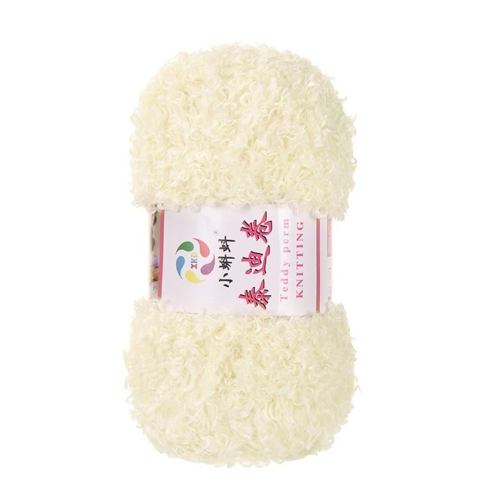 Curly Hair Texture Teddy Knitting Yarn Acrylic Material Imitation Fur Yarn  Crocheting Threads