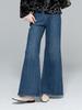 High-waisted Slimming Wide-leg Women's Flare Jeans - Dark Blue, 2025 Edition