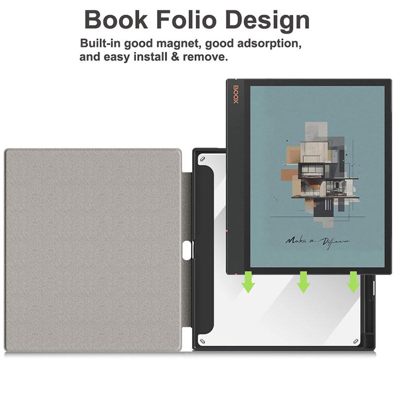 Foldable Magnetic E-Book Reader Cover With Pencil Slot Holder For Boox Onyx Note Air4C Protective Case Protector Accessories