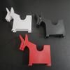 3pcs/set Home Office Daily Desktop Decor Sticky Note Holder Horse-Shaped Plastic Note Clip Creative Organizer